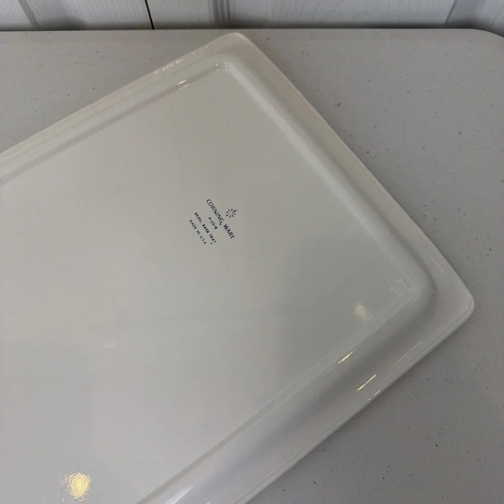 Vintage Corning Ware Cornflower Broil & Bake Tray With Serving Rack Stand P 35 B